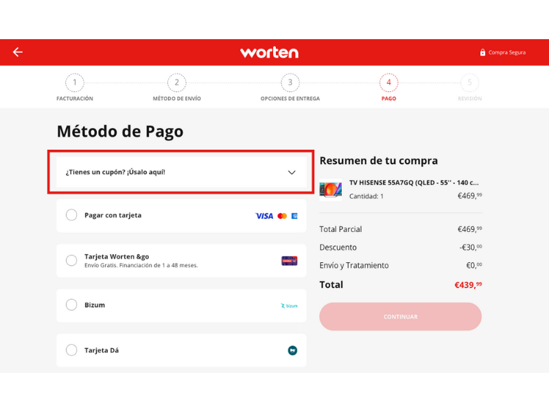 Worten código descuento