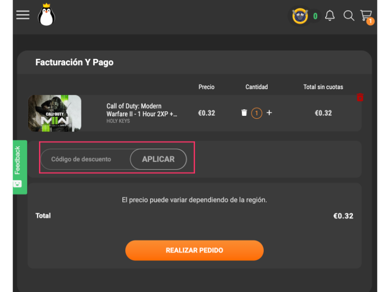 Kinguin código descuento