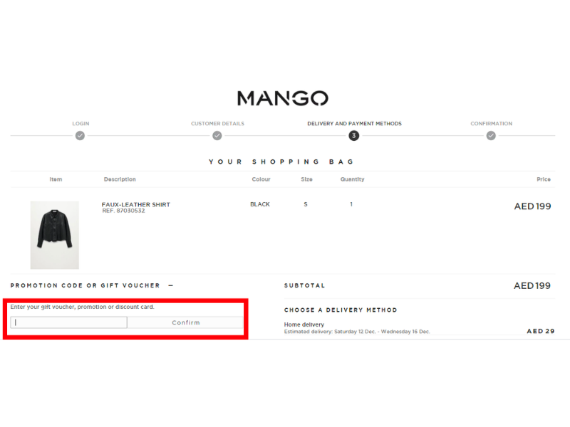 Mango código descuento