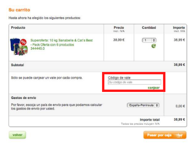 Zooplus código descuento