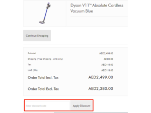 Dyson código descuento