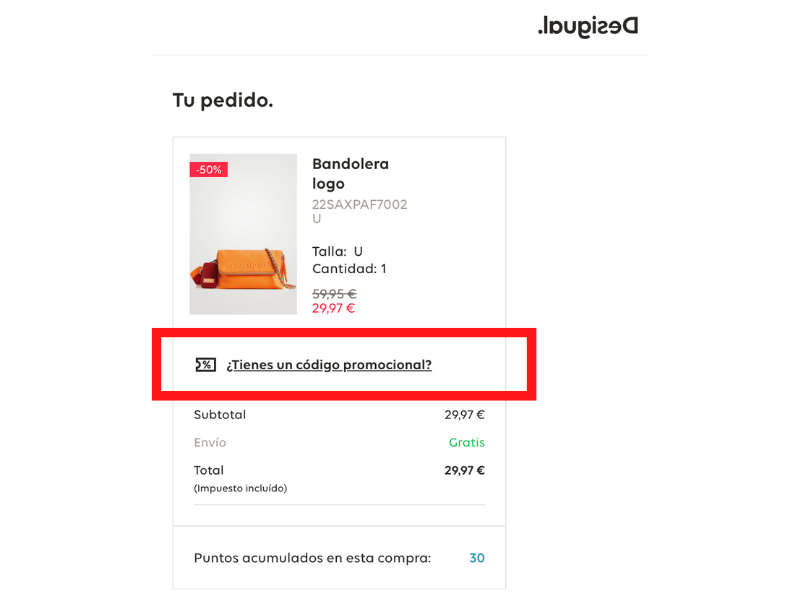 Desigual código descuento